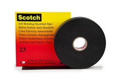 3M 23 Scotch Bandă electroizolatoare autosudabilă, negru, 19 mm x 9,1 m