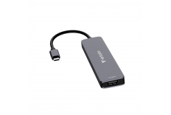 VERBATIM Stație de andocare USB-C, 7v1, HDMI, USB-C PD, USB-C, 2xUSB 3.0, SD a microSD, gri