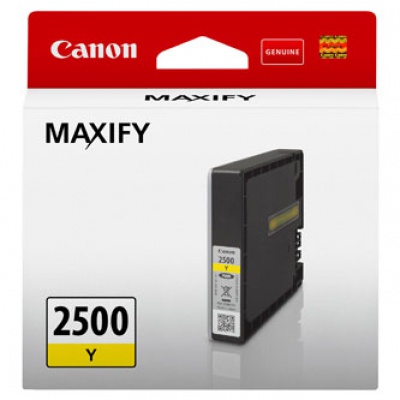 Canon cartus original PGI-2500 Y, yellow, 9.6ml, 9303B001, Canon MAXIFY iB4050,iB4150,MB5050,MB5150,MB5350,MB5450