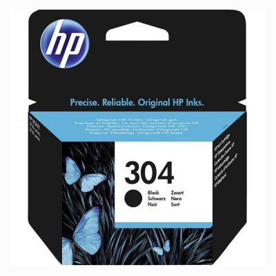 HP cartus original N9K06AE#301, HP 304, black, blistr, 120 pagini, HP Deskjet 3720,3721,3723,3730,3732,3752