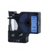 Banda compatibila Dymo 43616, 6mm x 7m, text negru / fundal albastru