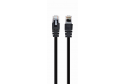 Patch cablu CABLEXPERT PP12-0.25M/BK c5e UTP  0 25m BLACK