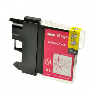 Brother LC-980 / LC-1100 purpuriu (magenta) cartus compatibil
