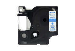 Banda compatibila Dymo 53714, 24mm x 7m, text albastru / fundal alb