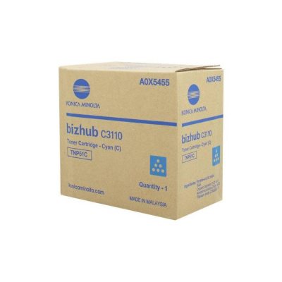 Konica Minolta TNP-51C azuriu (cyan) toner original
