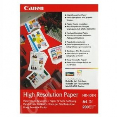 Canon High Resolution Paper HR-101 1033A001, 106 g/m2, A4, 200buc., special netezit, alb, hârtie fotografică