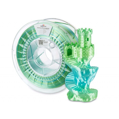 Spectrum 81018 3D filament, PLA Silk Rainbow, 1,75mm, 1000g, Multicolor (Ocean melange)