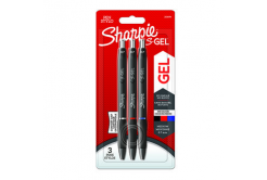 Sharpie 2136596, stilou gel S-Gel, mix de culori, 3buc., 0.7mm