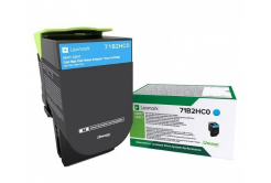 Lexmark 71B2HC0 azuriu (cyan) toner original