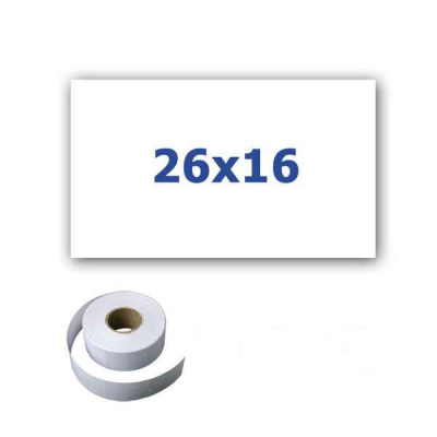 Etichete de pret pentru etichetarea clestilor, rectangulara, 26mm x 16mm, 700buc., alb