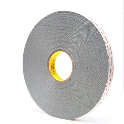 3M VHB 4956-P, 25 mm x 33 m, bandă acrilică adezivă dublă față foarte puternică, gri, grosime 1,5 mm