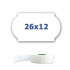 Etichete de pret pentru etichetarea clestilor, 26mm x 12mm, 900buc., alb