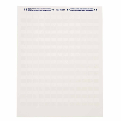 Brady LAT-15-361-5 / 029740, LaserTab Laser Printable Labels, 12.70 mm x 19.05 mm