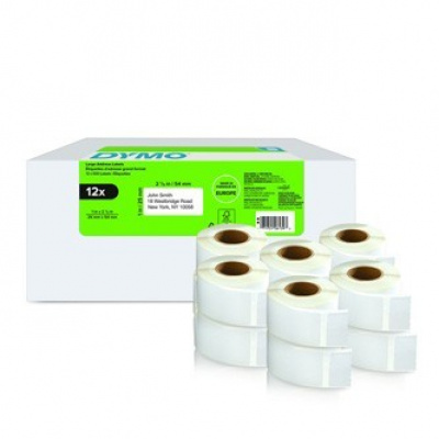 Dymo 2177563, 54mm x 25mm, etichete din hârtie albă