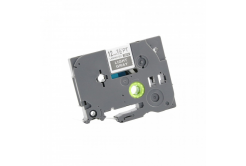 Banda compatibila Brother TZ-MQL35 / TZe-MQL35, 12mm x 5m, text alb / fundal gri deschis