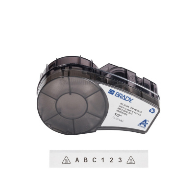 Brady M21-500-403 / 152248, 12.70 mm x 7.62 m, Paper, text negru / fundal alb