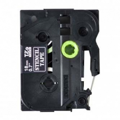 Brother STe-141, 18mm x 3m, negru, Stencil, banda original