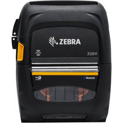 Zebra ZQ511 ZQ51-BUW100E-00, BT, Wi-Fi, 8 dots/mm (203 dpi), linerless, disp., imprimantă de etichete