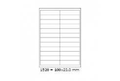 Etichete autoadezive 100 x 23 mm, 24 de etichete, A4, 100 coli