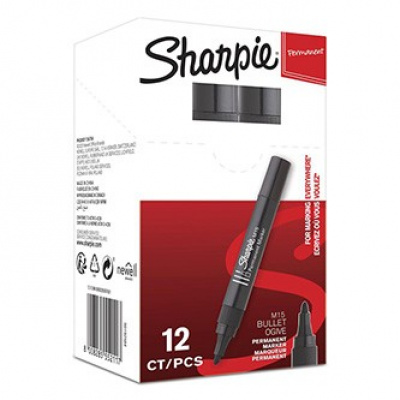 Sharpie S0192584, marker M15, negru, 12buc., 2mm, permanent