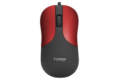 Marvo Mouse DMS002RD, 1200DPI, Optical, 3tl., Cu fir USB, negru- roșu, birou