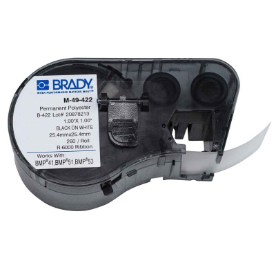 Brady M-49-422 / 131608, etichete 25.40 mm x 25.40 mm