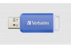 VERBATIM Flash Disk 64GB DataBar USB 2.0 Drive, albastru