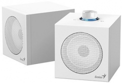 Genius reproduktory SP-HF300U, 4W, bílé, dřevěné