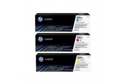 HP 201X, CF253XM azuriu / purpuriu / galben (cyan / magenta / yellow) toner original