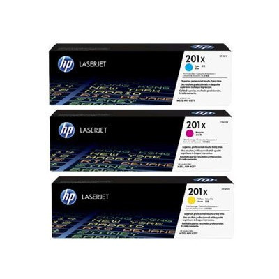 HP 201X, CF253XM azuriu / purpuriu / galben (cyan / magenta / yellow) toner original