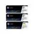 HP 201X, CF253XM azuriu / purpuriu / galben (cyan / magenta / yellow) toner original