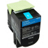 Lexmark 80C20C0 azuriu (cyan) toner original