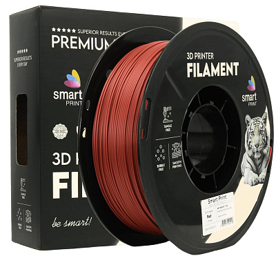 Smart Print FG-S216-E1, 3D filament, PETG Matte, 1,75mm, 1000g, Roșu (Red)