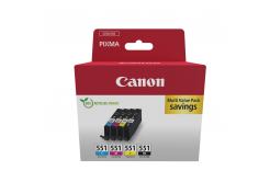Canon CLI-551 6509B015 color (CMYK) sada cartus original