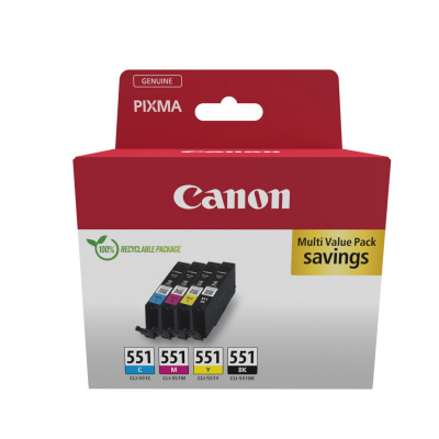 Canon CLI-551 6509B015 color (CMYK) sada cartus original