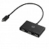 Hub multiplu HP USB-C cu 3 porturi, Z6A00AA, negru, lungime cablu 30 cm, 2x USB Type-A, 1x USB 2.0 Type-A