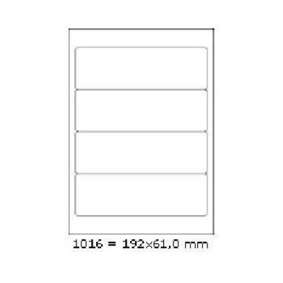 Etichete autoadezive 192 x 61 mm, 4 de etichete, A4, 100 coli