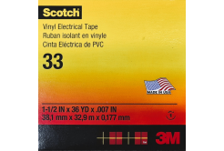 3M Scotch 33, elektro-bandă izolantă, 38 mm x 33 m, negru