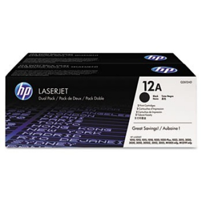 HP 12A Q2612AD dualpack negru toner original