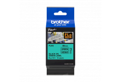 Brother FLE-7511 Pro Tape, 45mm x 10.5mm, text negru/fundal verde, 72buc., banda original