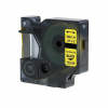 Dymo 18056, S0718310, 12mm x 1, 5m text negru / fundal galben, tub termocontractibil, banda compatibila