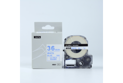 Epson LK-SS36BW, 36mm x 9m, text albastru / fundal alb, banda compatibila