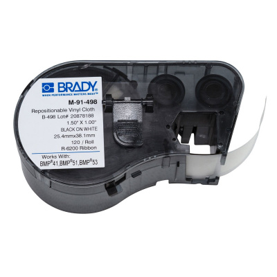 Brady M-91-498 / 131578, etichete 25.40 mm x 38.10 mm