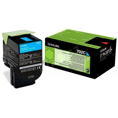 Lexmark 70C20C0 azuriu (cyan) toner original