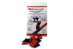 3M Dual-Lock, negru, ambalare = 10 pătrate 25 x 25 mm