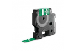 Banda compatibila Dymo 1805414, 12mm x 5, 5m text alb / fundal verde, vinil