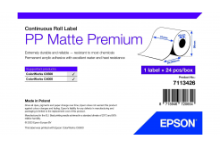 Epson 7113426 PP Matte, pentru ColorWorks, 51mmx29m, polipropilenă, alb etichete autoadezive