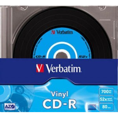 VERBATIM CD-R(10-Pack)Slim/vinil/DLP/52x/700MB