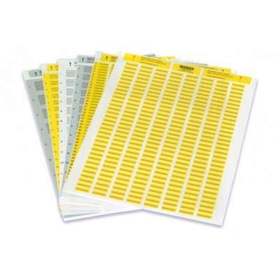 Partex PLL040006D4SM etichete din poliester 40x6 mm, galben A4, 10x176buc.