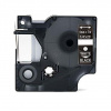 Dymo 43621, 6mm x 7m, text alb / fundal negru, banda compatibila